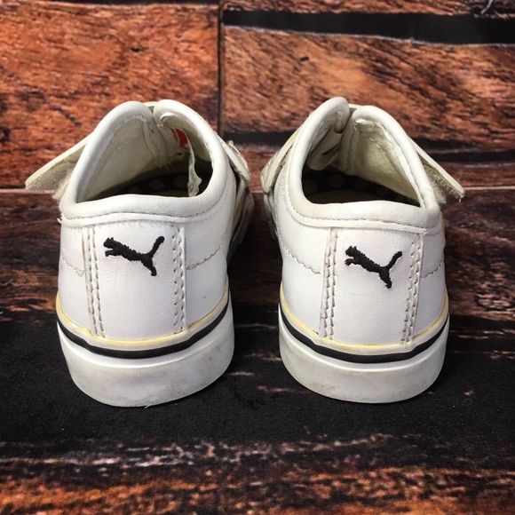 Puma Kinder Fit White Velcro Baby Toddler Sz 5 - Picture 6 of 8